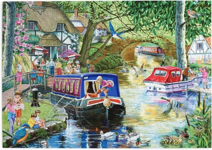Puzzle House of Puzzles Estate sul fiume, 1000 pezzi