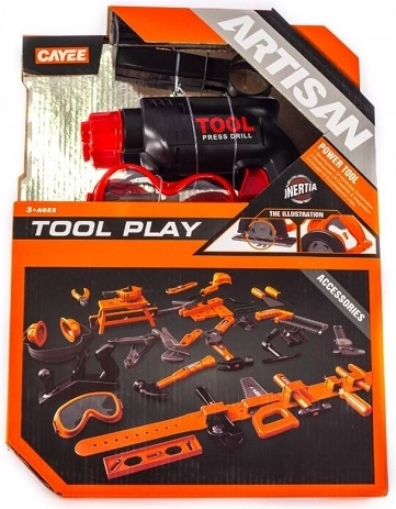 Set di attrezzi per bambini con trapano meccanico - 1 pezzo