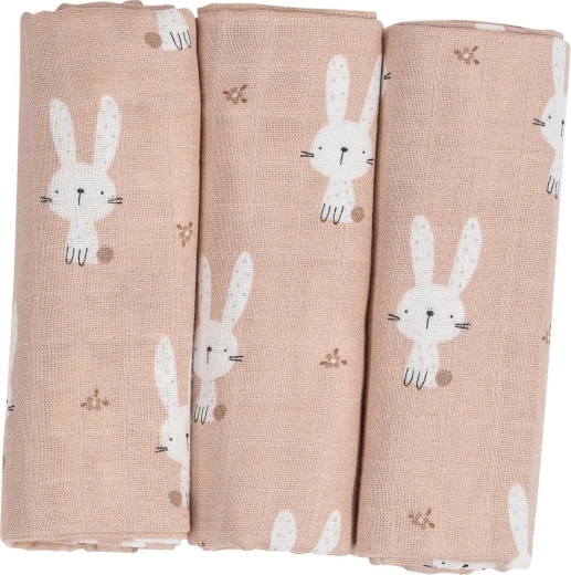 Pannolini in tessuto FreeON Bubaba beige bunnys - 3 pz