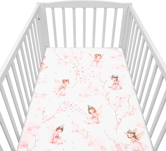 Lenzuolo in cotone per lettino NEW BABY Fate 120×60 cm