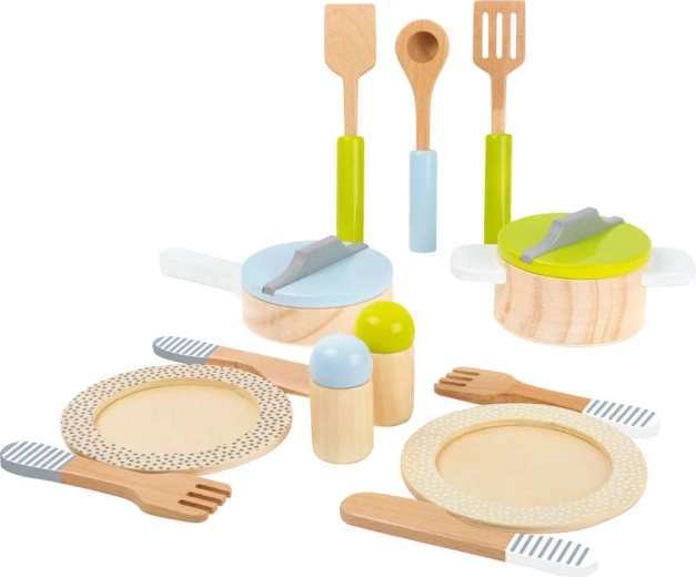 Realizzato in legno dai colori delicati