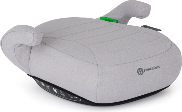 Rialzo auto PETITE&MARS zuno gentle grey per bambini 125–150 cm
