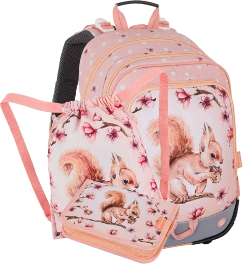 Bagmaster alfa 26 set scolastico per alunni di prima classe scoiattolo