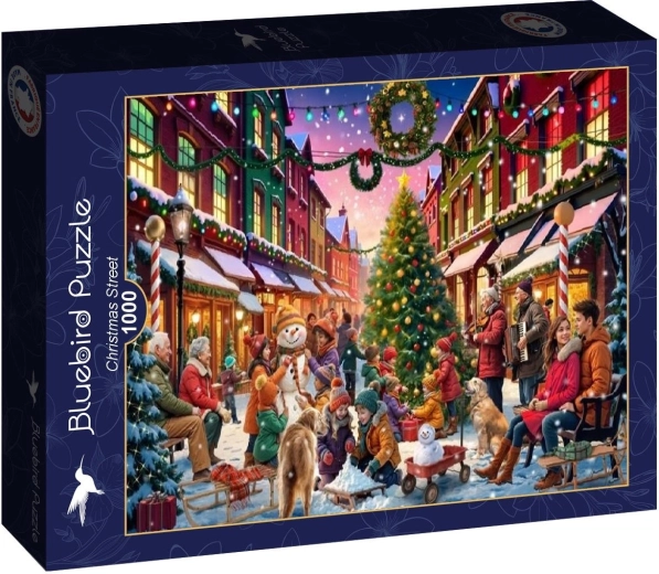Puzzle Bluebird Via natalizia 1000 pezzi