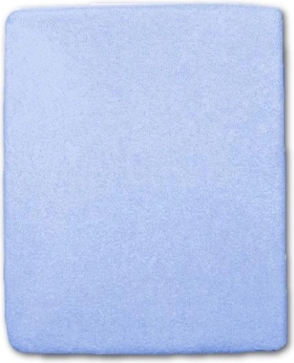 Lenzuolo con angoli in spugna blu per lettino