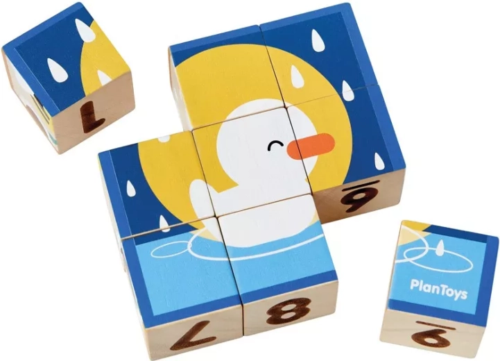 Cubi illustrati PlanToys – animali