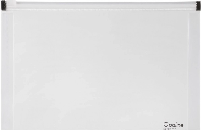 Busta con zip A4 trasparente Opaline