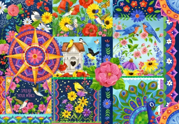 Puzzle Colori di primavera 1000 pezzi BLUEBIRD