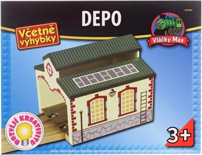 Deposito in legno Maxim per due locomotive