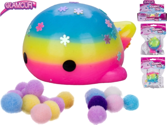 Pesciolino glamour allungabile – giocattolo sensoriale antistress per bambini 3+