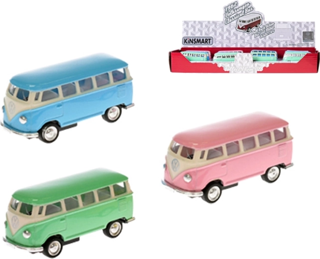 Kinsmart modello in metallo Volkswagen Bus 1962 1:64 con retrocarica
