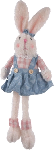 Coniglietto di peluche con gonna, seduto, 51 cm