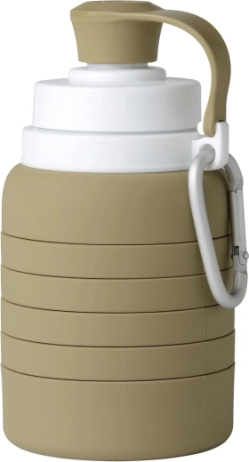 Borraccia pieghevole in silicone Mininor olive