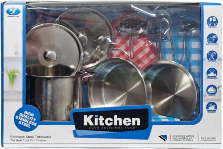 Set da cucina in metallo per bambini
