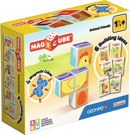 GEOMAG Cubi magnetici Magicube Allegri animaletti
