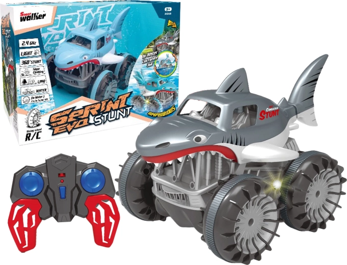 Auto acrobatico anfibio R/C Squalo 4WD 2,4 GHz