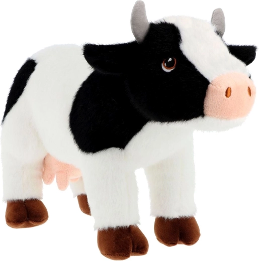 Keel Toys Keeleco mucca pezzata in peluche ecologico 20 cm