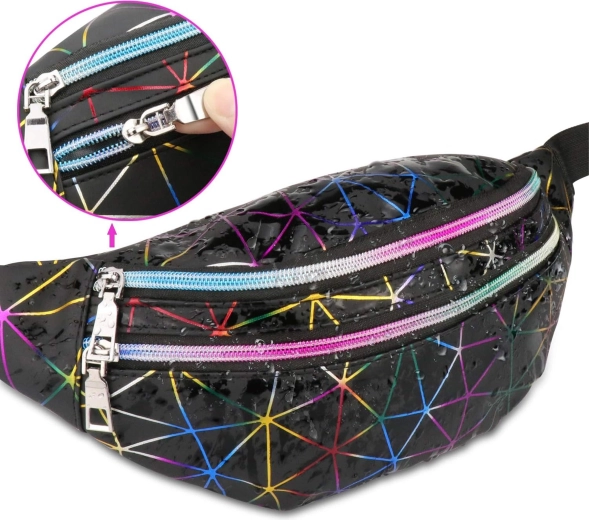 Tre pratiche tasche con zip