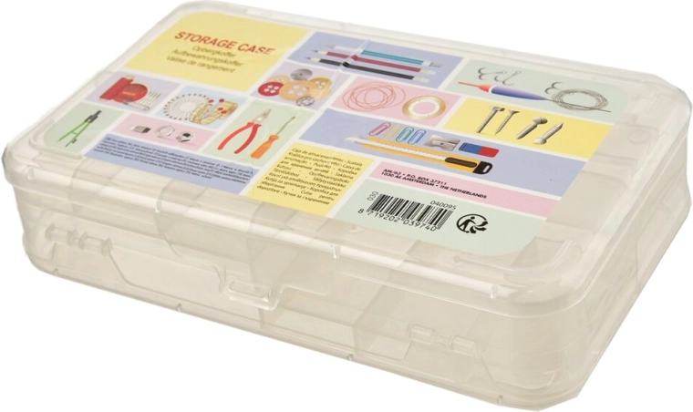 Box per alimenti con divisori 21 × 13 × 5 cm