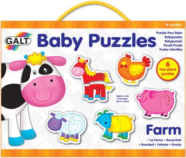 GALT baby puzzle fattoria 6×2 pezzi