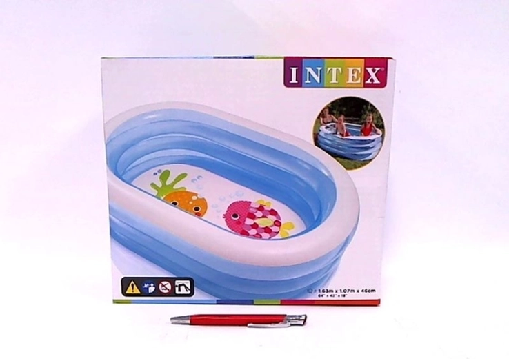 Piscinetta gonfiabile ovale per bambini Bestway con motivo marino 163 × 107 × 46 cm