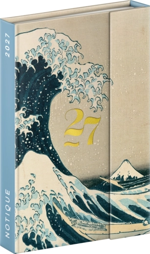 Agenda settimanale magnetica Notique Katsushika Hokusai 2027 11 × 16 cm