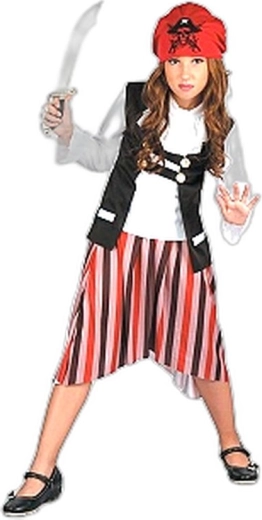 Costume di Carnevale da piratessa taglia M (120–130 cm)