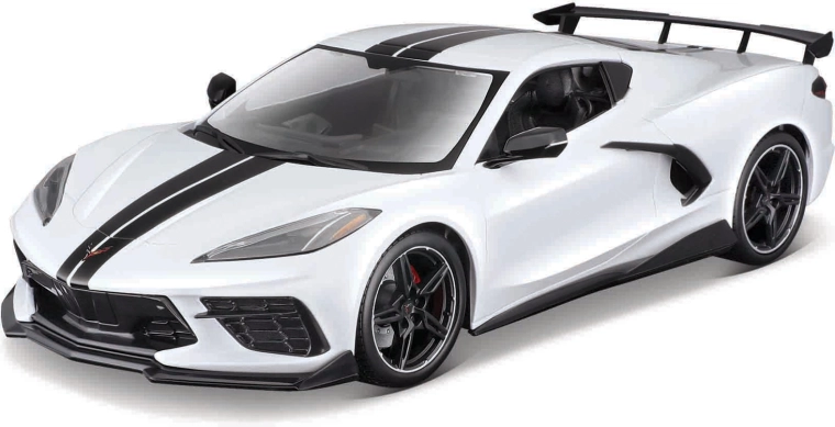 Maisto Chevrolet Corvette Stingray coupé high wing 1:18 bianca