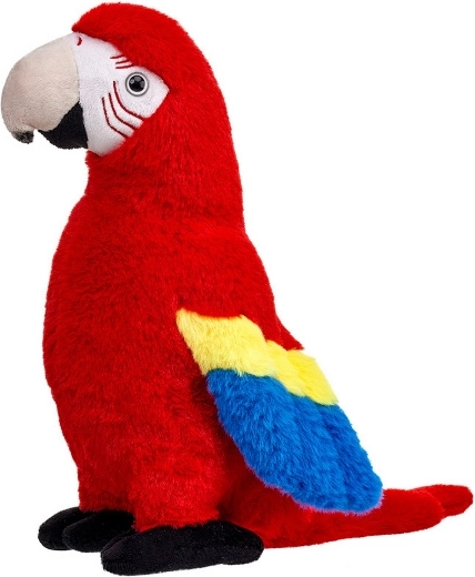 Pappagallo ara rosso di peluche 31 cm