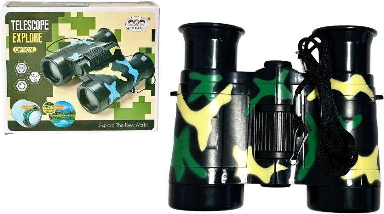 Binocolo giocattolo per bambini in versione mimetica