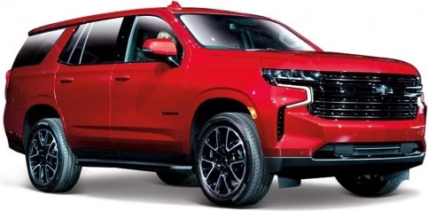 Modello Chevrolet Tahoe 2021 1:26 rosso