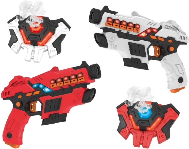 Set di armi laser + scudi con funzione fumo
