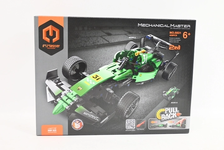 IM.Master f1 verde 2 in 1 auto da costruzione pull back - 1 pezzo