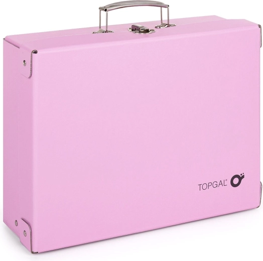 Valigetta per materiali artistici rosa Topgal