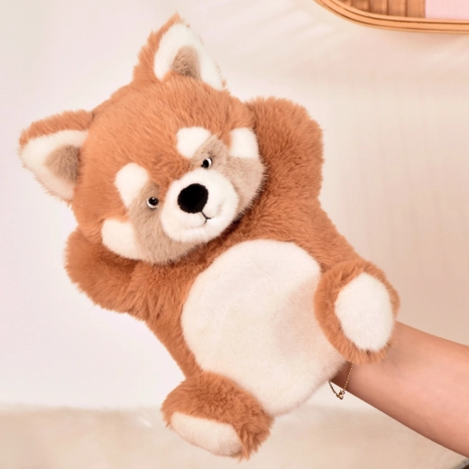 Histoire d’Ours peluche/ marionetta Panda rossa 24 cm