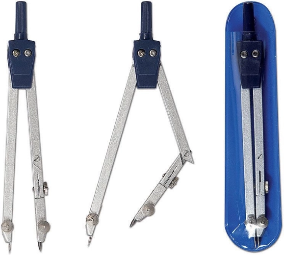 Compasso in metallo con astuccio 13 cm CONCORDE