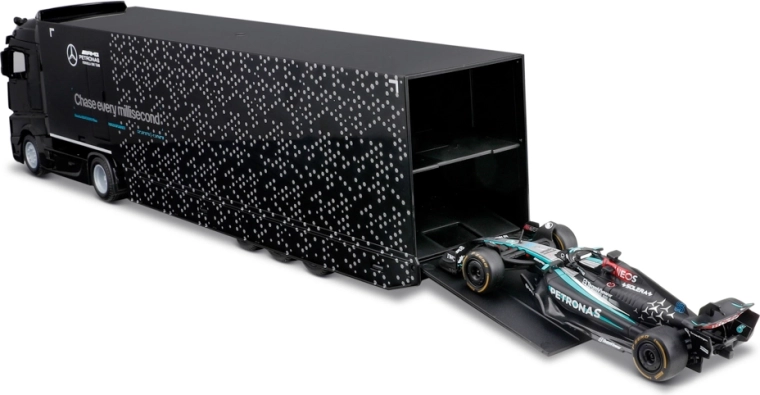Rimorchio apribile per un trasporto F1 realistico
