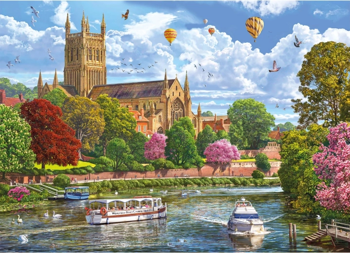 Puzzle Gibsons Veduta di Worcester 1000 pezzi