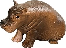 Figurina di cucciolo di ippopotamo BALULU