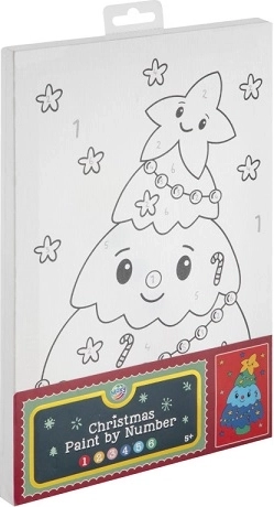 Christmas pittura su tela – albero di Natale 30 × 19 cm