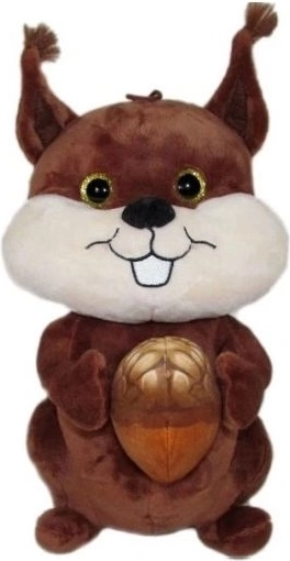 Scoiattolo di peluche 40 cm con nocciola