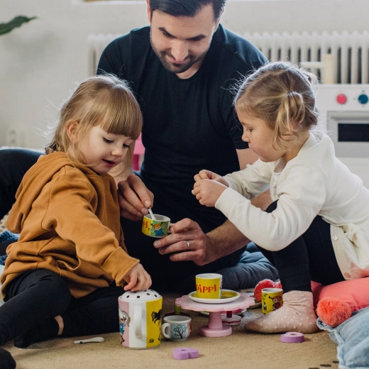 Design colorato di Pippi che coinvolge i bambini nel gioco