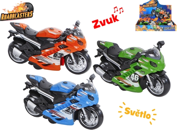 Roadblasters moto a inerzia con luci e suoni 14,5 cm