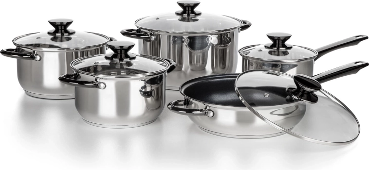 Coperchi in vetro con foro per il vapore