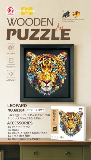 Puzzle in legno Tigre da 175 pezzi