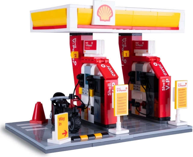 Set di costruzioni CaDA Stazione di servizio Shell in scala 1:30