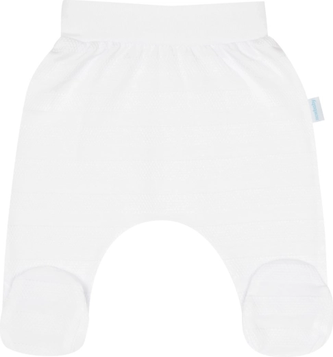 Pantaloni con piedini e fascia morbida in vita