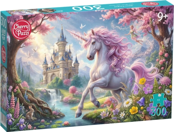 Puzzle Cherry Pazzi Unicorno fiabesco, 300 pezzi