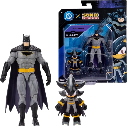 Jakks Pacific set di action figure Shadow come Batman e Batman (Sonic the Hedgehog x DC Comics)