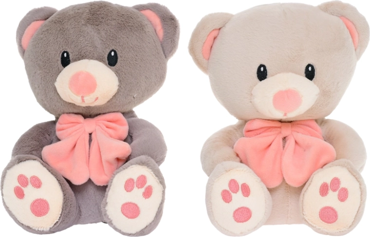 Orsetto di peluche 28 cm con fiocco